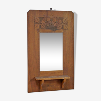 Miroir bois 1900 28x47cm