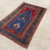 Turkish vintage prayer rug vegetable dye 170x100cm