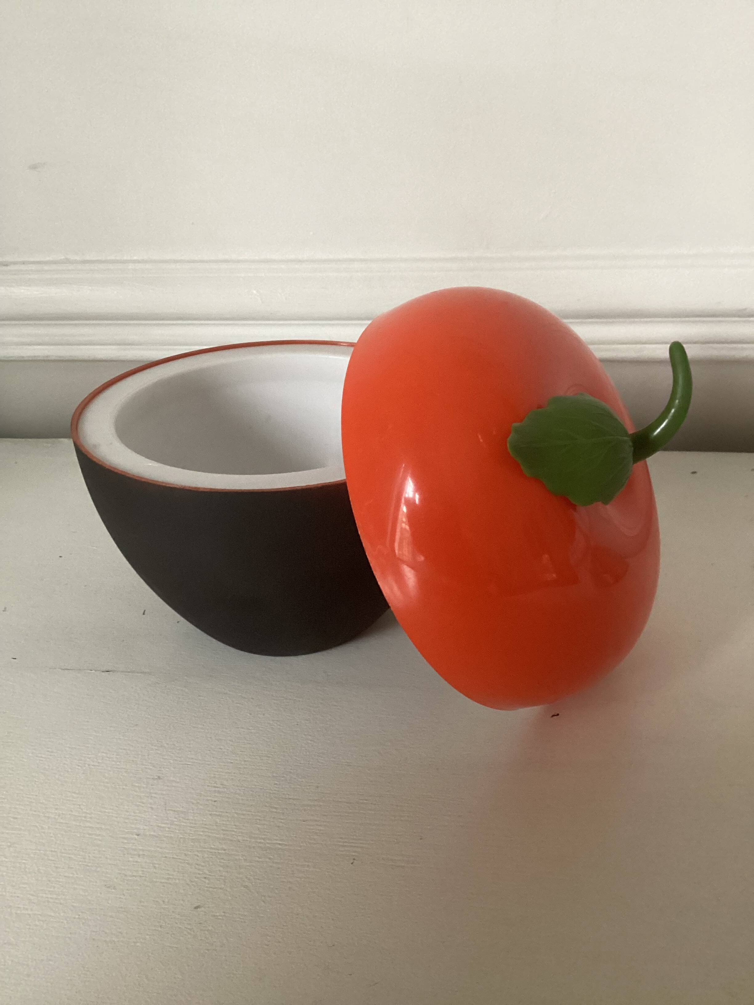 Vintage apple ice bucket