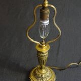 Single-fire bronze lamp, H 37 cm