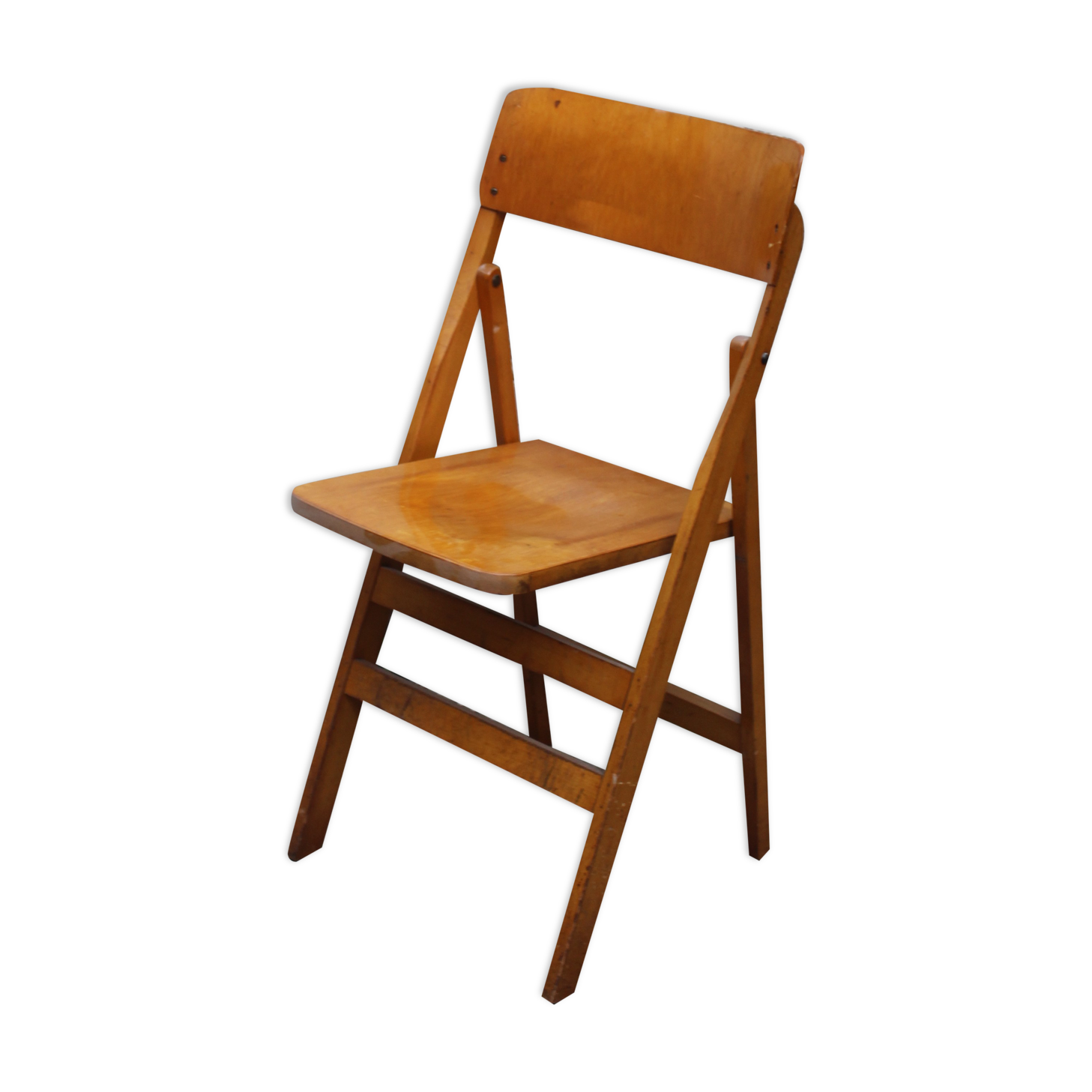 Folding wooden chair