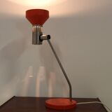 Lampe de table orange du milieu du siècle Gemany 1970.