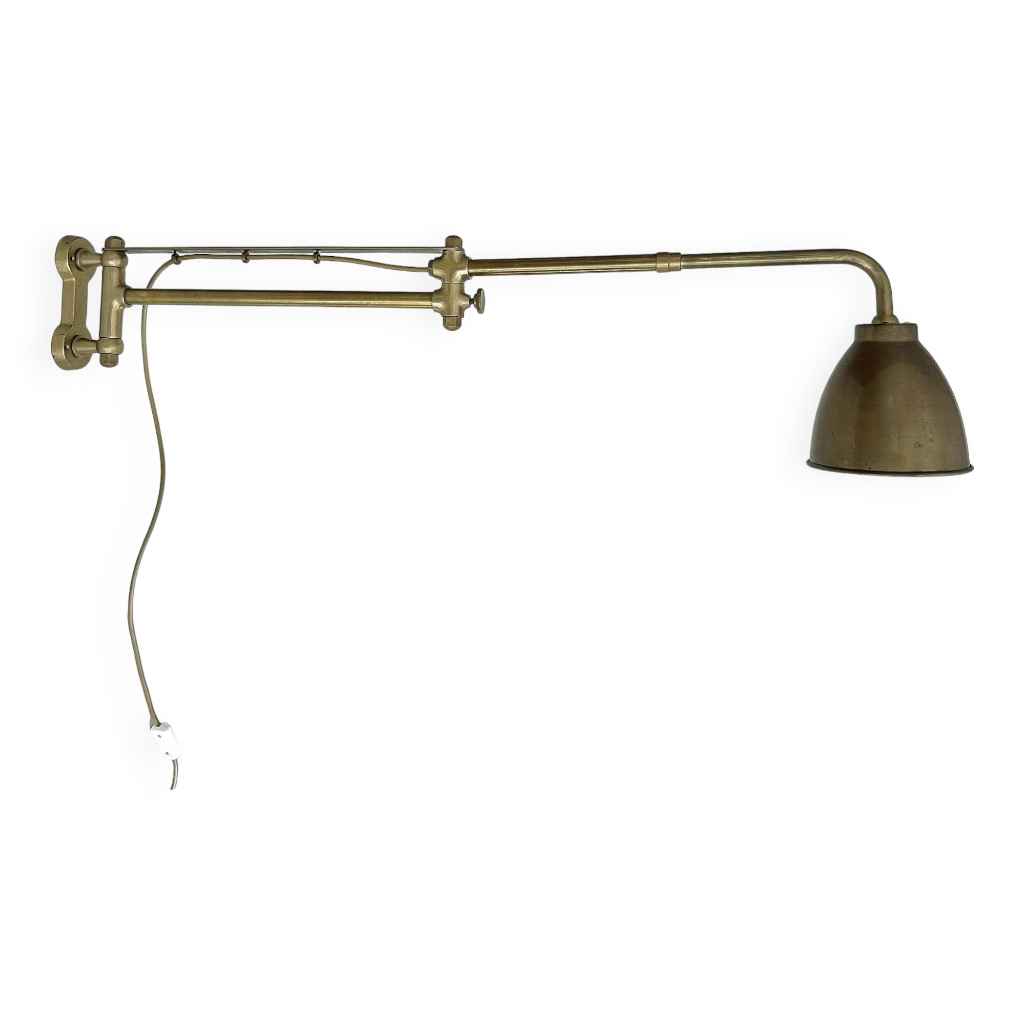 Large industrial art deco wall lamp