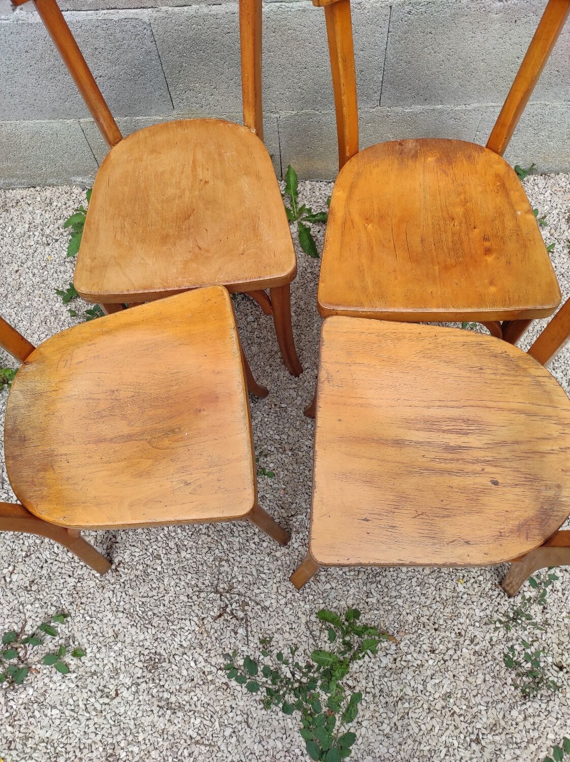 Lot 9 Baumann bistro chairs and Luterma bois bond