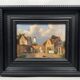 Lively Dutch or Flemish village square