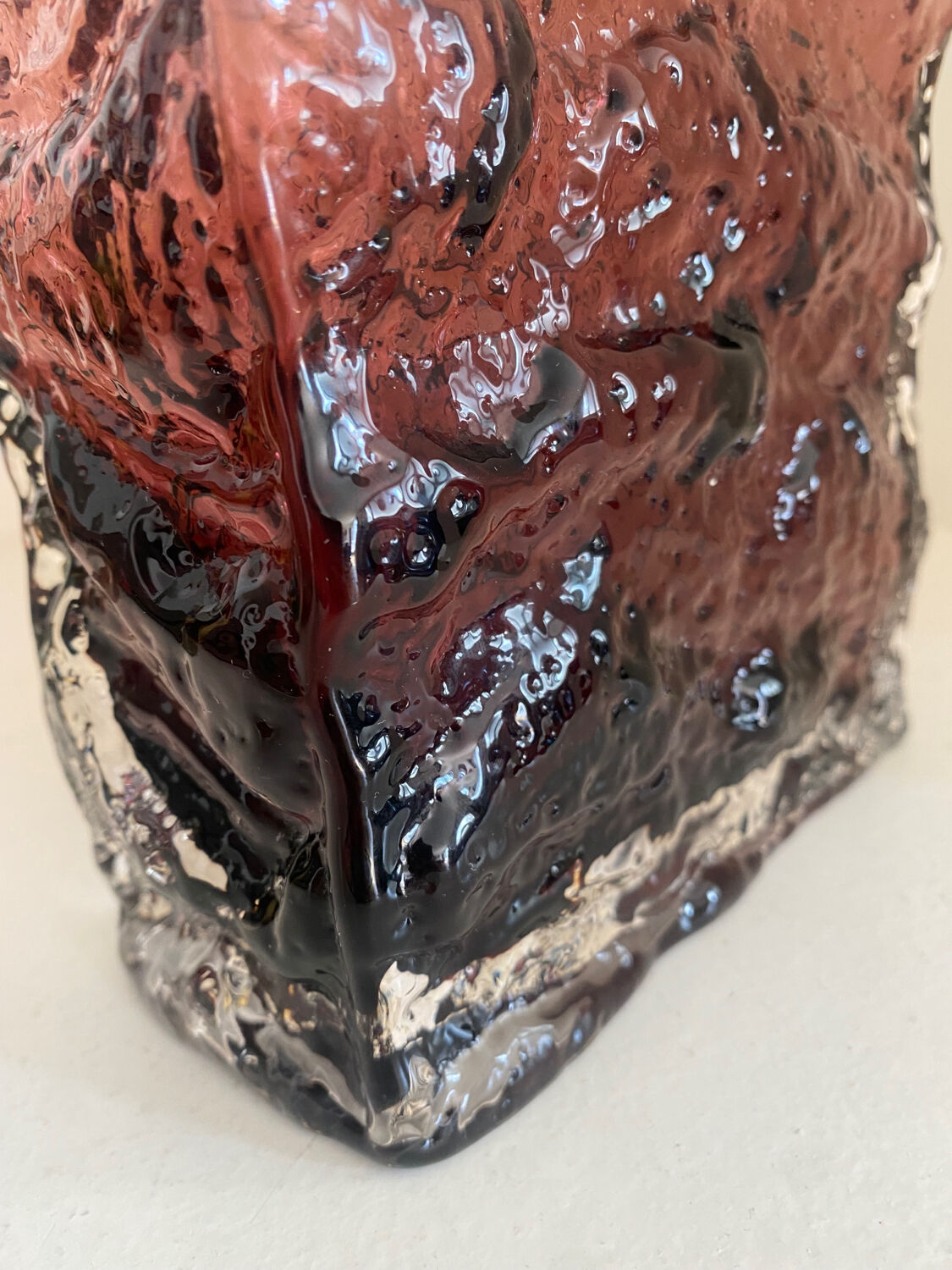 Vase Geoffrey Baxter Whitefriars purple glass 60s 70s