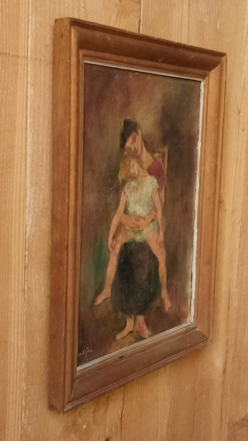 Portrait mère et enfant de Odette Elina