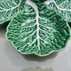 Large "cabbage leaf" dish in barbotine by Bordalo Pinheiro, 1960, Portugal.