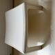 Model 4984 square table in moulded white polyurethane by Gae Aulenti for Kartell, 1970s