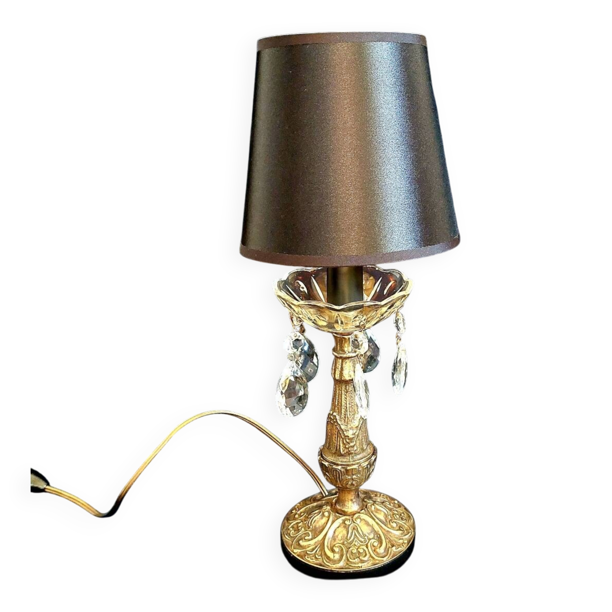 Small vintage brass lamp