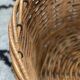 Old rattan and metal basket