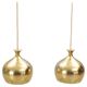 Helge Zimdal two ceiling lamps "Löken" Sweden 1970s