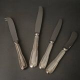 Set of 14 silver-plated knives from Christofle, uniplat model