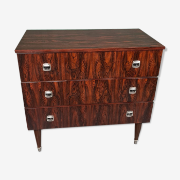 Vintage Rosewood Veneer Dresser 1960s.