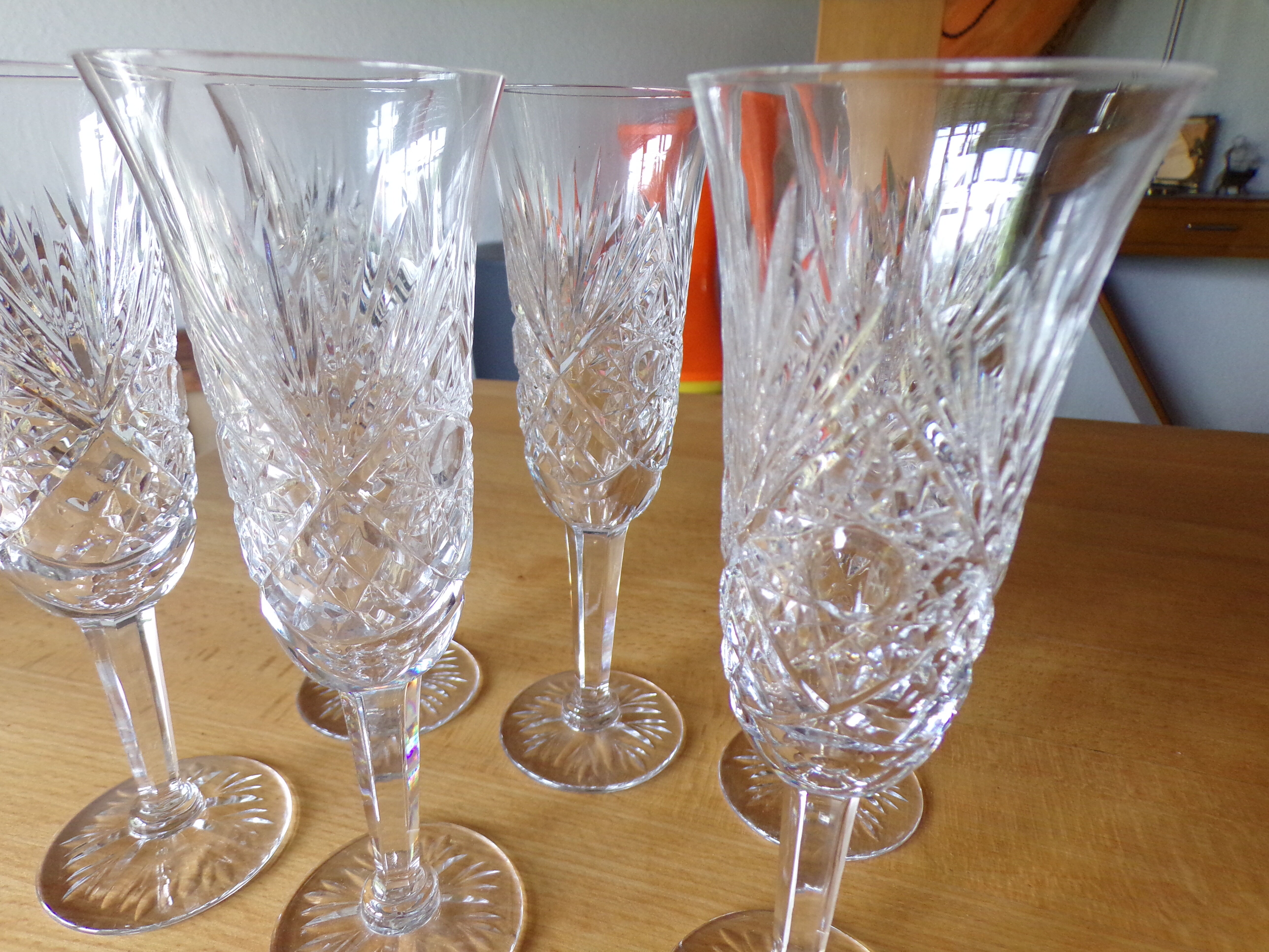 6 flutes à champagne Saint Louis