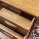 Commode 3 tiroirs GPlan en teck des années 1970 avec pieds compas