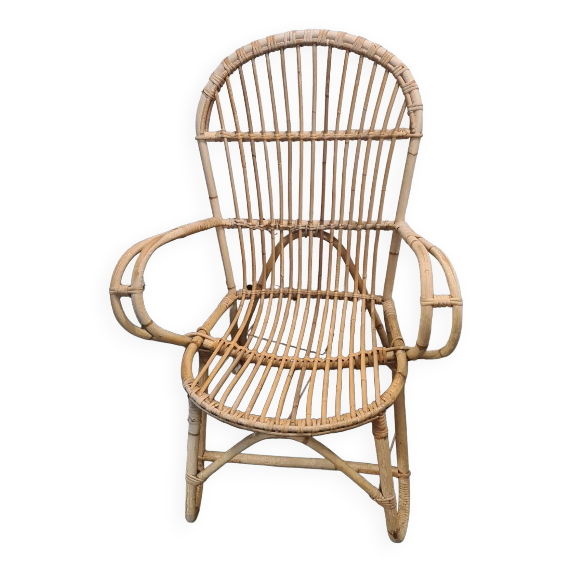 Rattan armchair