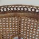 Fauteuil rotin emmanuelle modèle paon 1970