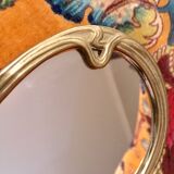 Art deco hand mirror