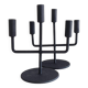 Midcentury Brutalist Forged Iron Candelabra Pair, Germany, 1950s