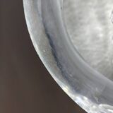 Space age lamp with bubbled glass