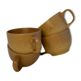 Set of 4 sandstone cups