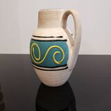 Ceramic W. Germany 474-16 small pitcher vase Retro design vintage 60/70
