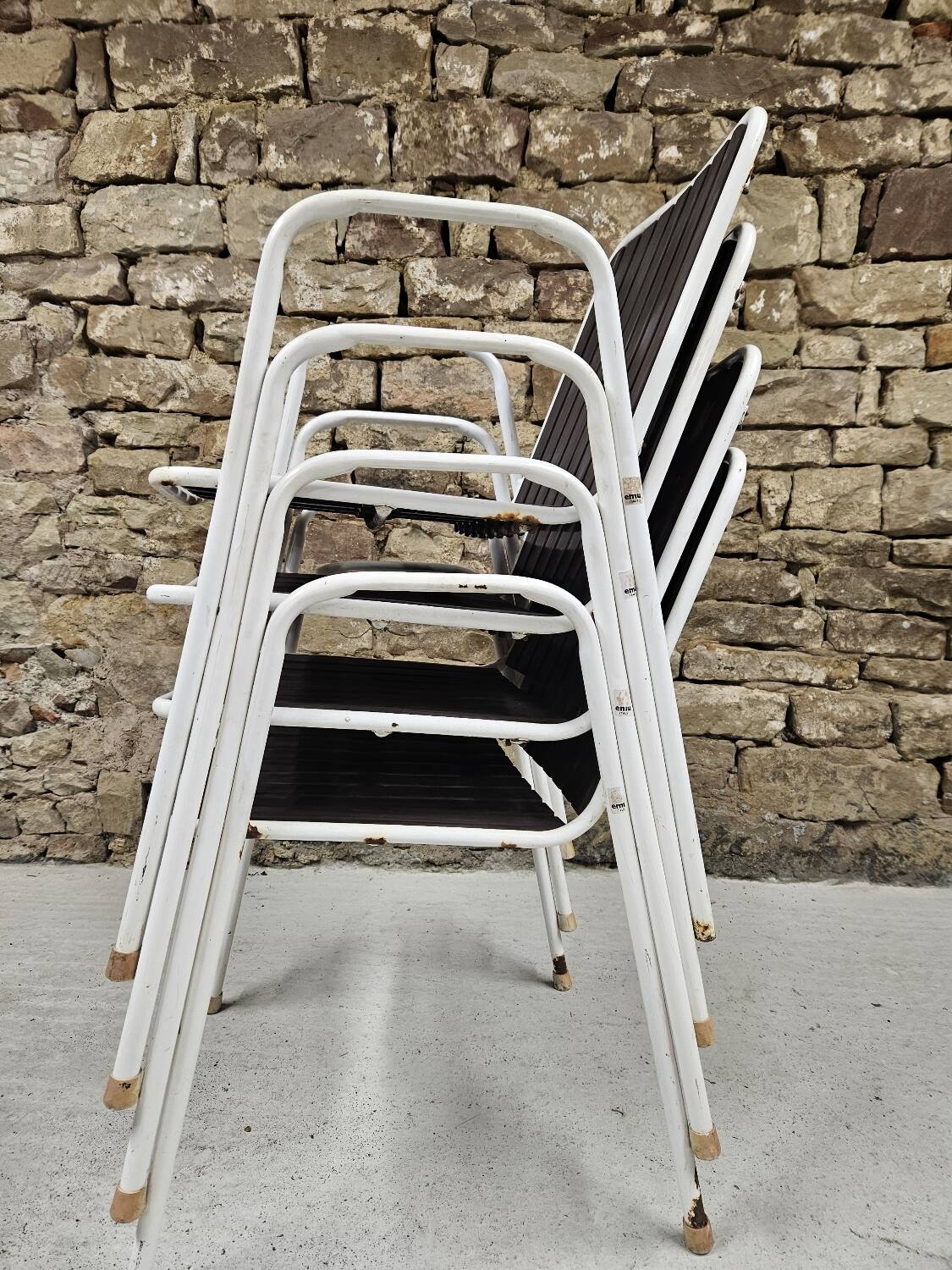 4 EMU chairs, Rio model, 1960