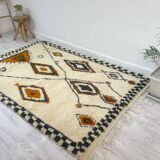 Handmade wool berber rug 250 x 150 cm