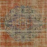 Tapis turc anatolien vintage fait main 266 cm x 155 cm