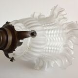Porcelain and brass sconce
