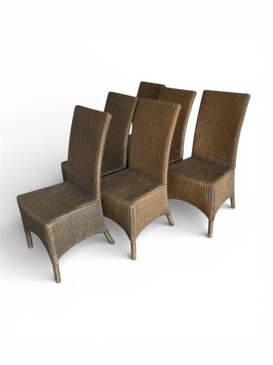 6 Lloyd Loom chairs, 20th century
