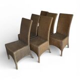 6 Lloyd Loom chairs, 20th century
