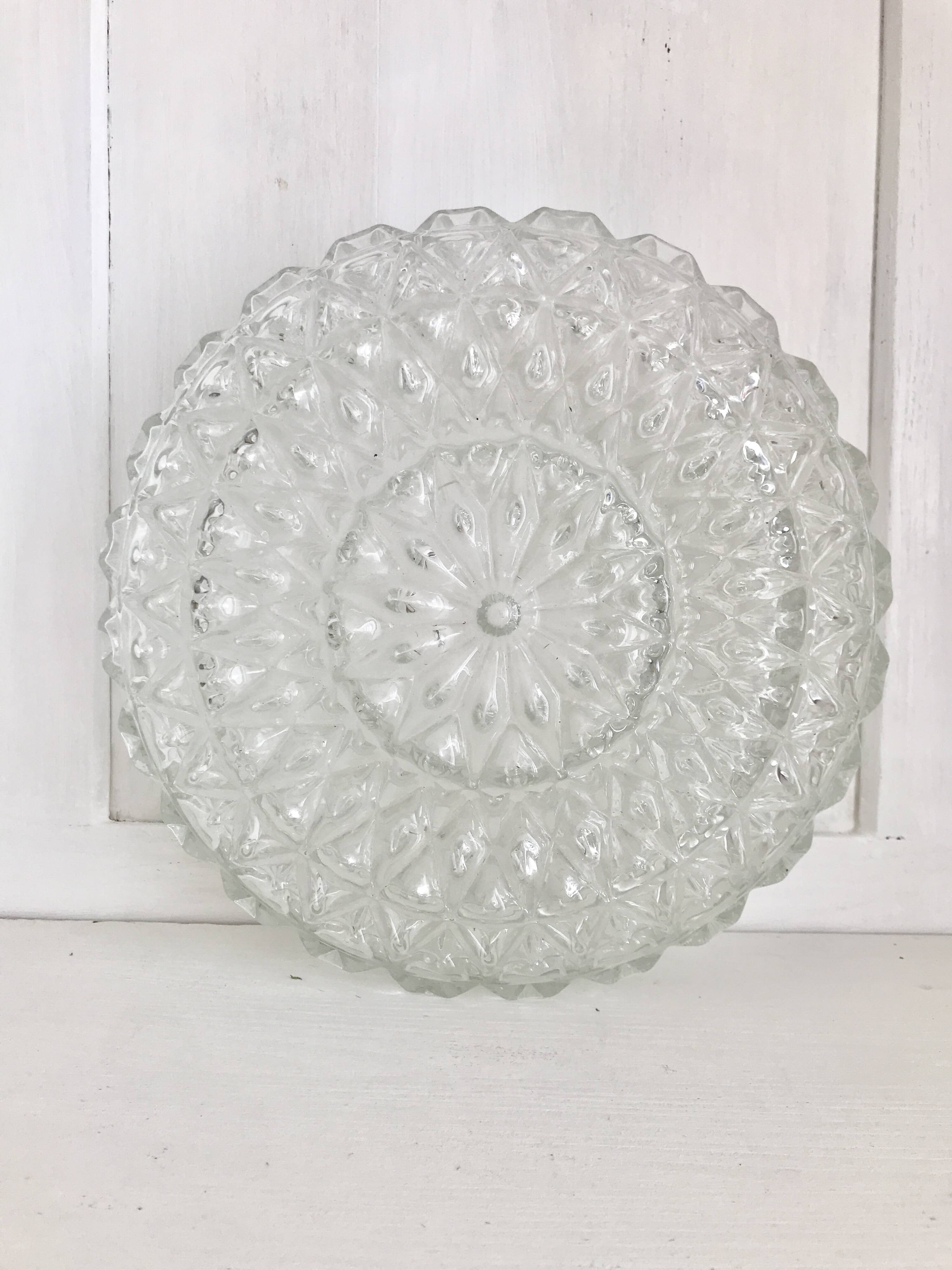 Round molded glass ceiling light ⌀ 24 cm