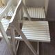 Series of 4 Italian folding chairs from the 70s