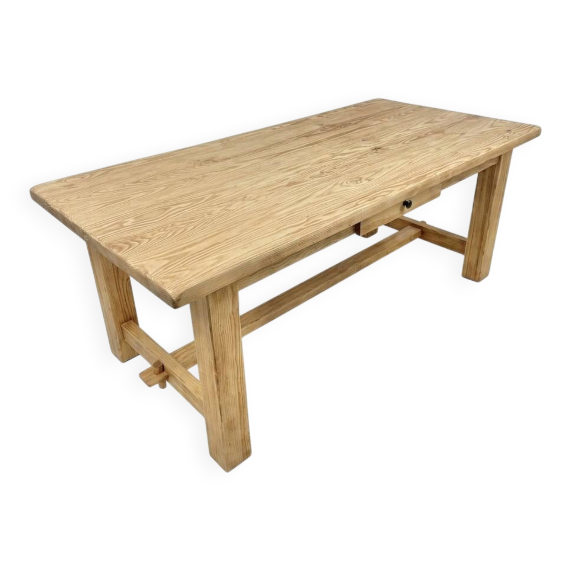 Large farmhouse table in solid ash