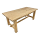 Large farmhouse table in solid ash