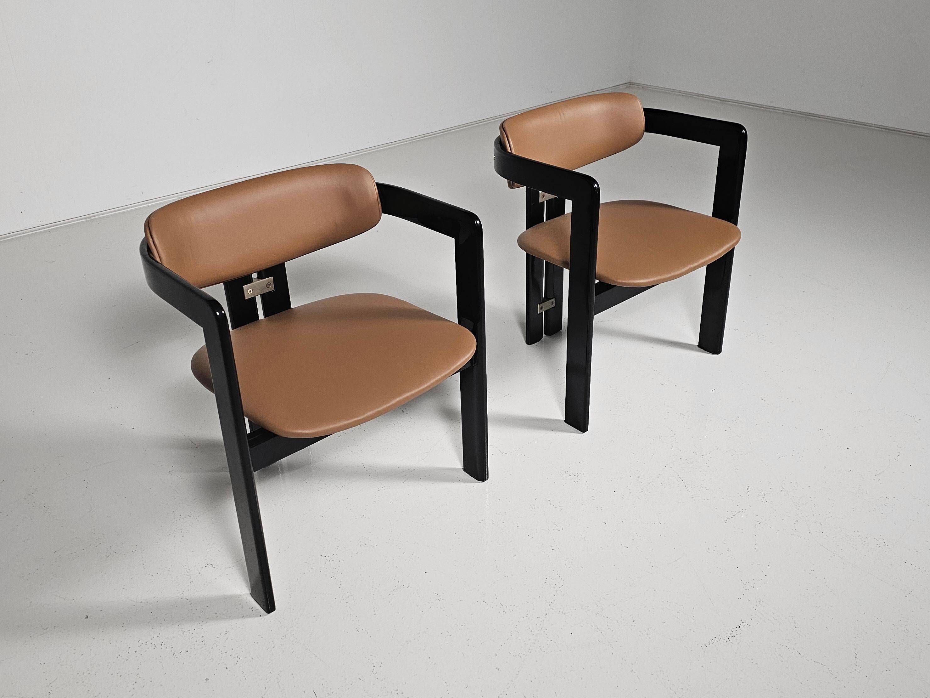 Set of two chairs by Augusto Savini, 1960s.
