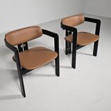 Set of two chairs by Augusto Savini, 1960s.