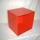 Orange cubic shelf from the 1970s.