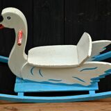 Oiseau bois à bascule wisa glorai (suisse) années 40/50