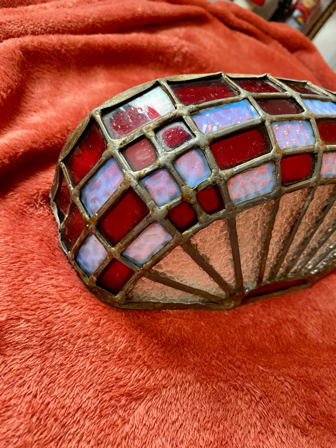 Stained glass wall lamp 1930