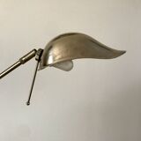 Lampadaire en alu brossé pivotant années 70