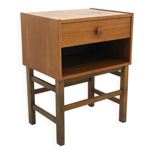 Table de chevet scandinave en teck, Suède, 1960