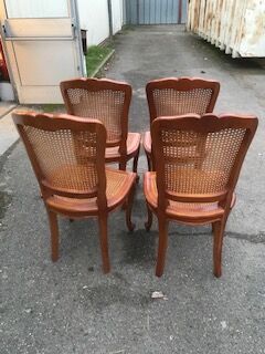 Lot of 4 can chairs