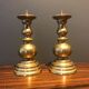 pair of small brass candlesticks in the 70s