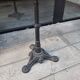 Old bistro table.