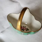 Old Limoges porcelain basket