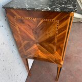 Small chest of drawers of Louis XVI style in veneer wood