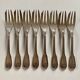 8 small Argental goldsmith forks
